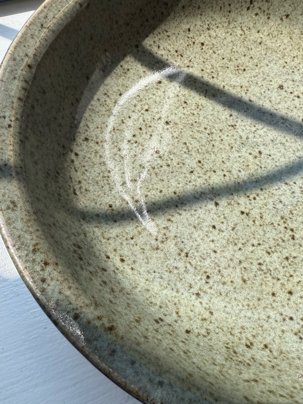 Large Hand Thrown Pottery Fruit Serving Bowl